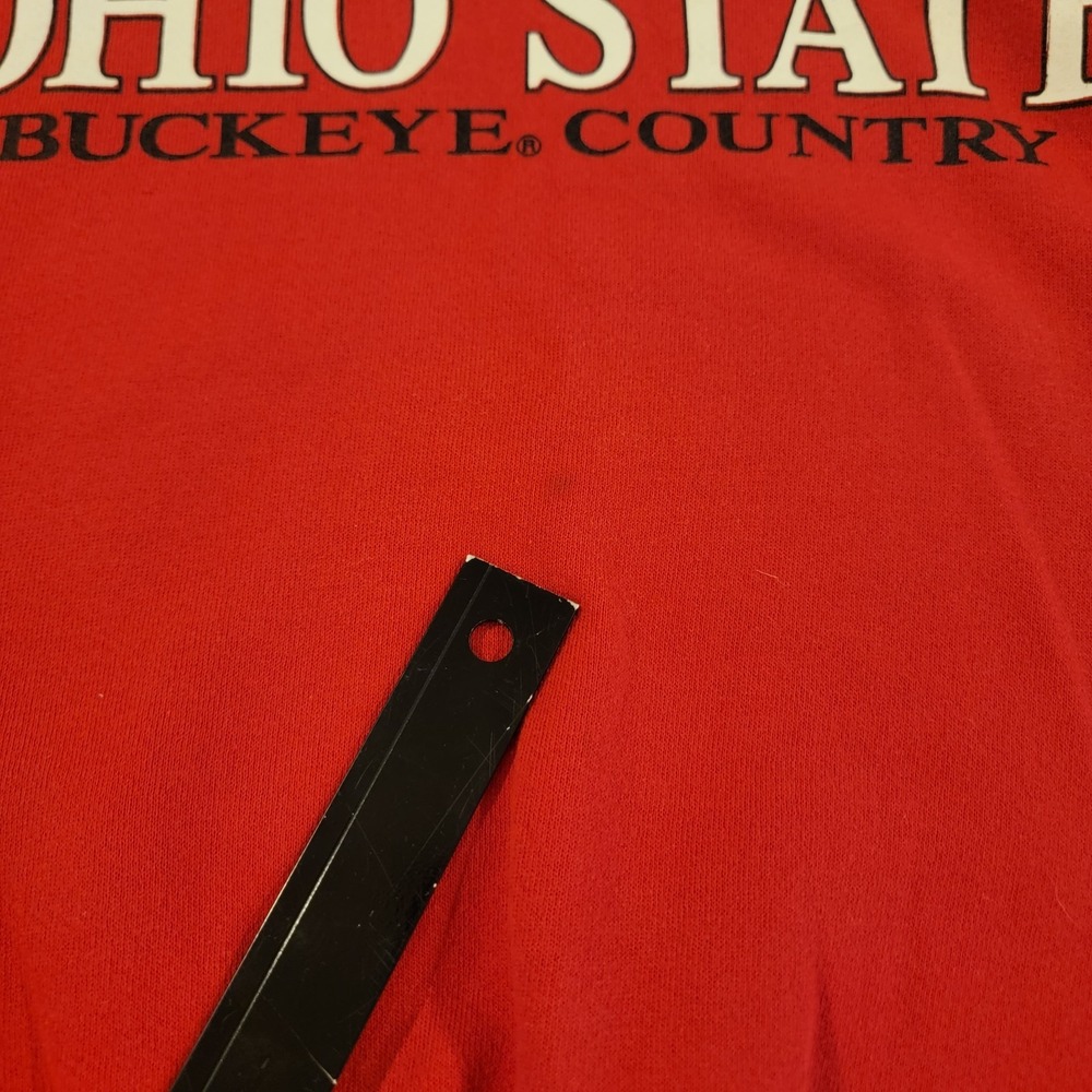 Ohio State Crewneck Sweatshirt Adult Large Red Vintage PM Sports‎ Buckeyes OSU - Picture 7 of 9